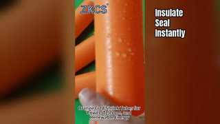 تبدأ السلامة المرمزة بالألوان بتقنية الانكماش البارد البرتقالية.