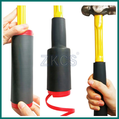 نسيج مضاد للانزلاق ، مضاد للنزلق ، أنبوب مضاد للإنكماش البارد EPDM قبضة أنابيب مضادة للانزلاق لحماية الأدوات اليدوية