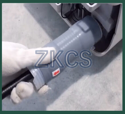 أنبوب سليكوني متقلص بارد حلّ مغلق مرن ومقاوم للظروف الجوية وبدون أدوات